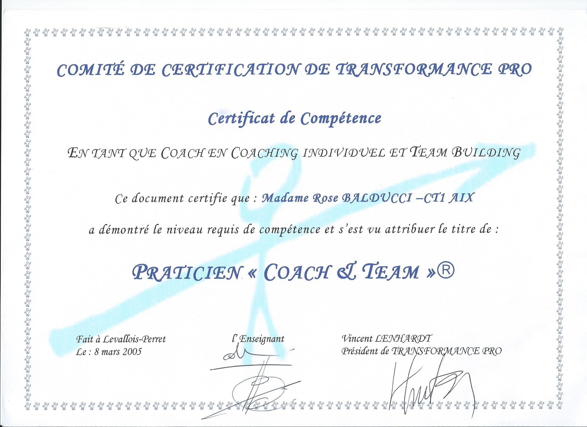 certificaton CT
